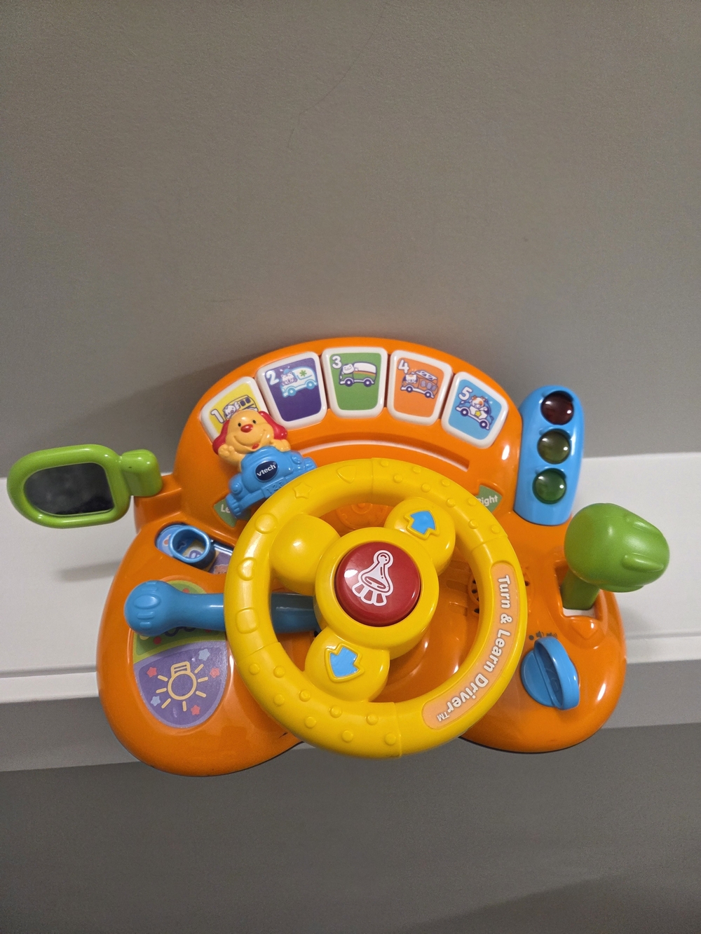 2/$15 VTech Turn and Learn Driver Toddler Toy Steering Wheel - Needs New Battery